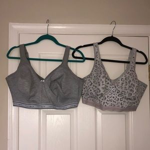 Grey and animal print bras! Two! 44G